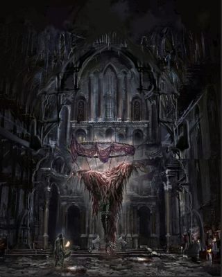  Bloodborne! En Mörk Fantasyvärld Fylld Med Blod och Skräck